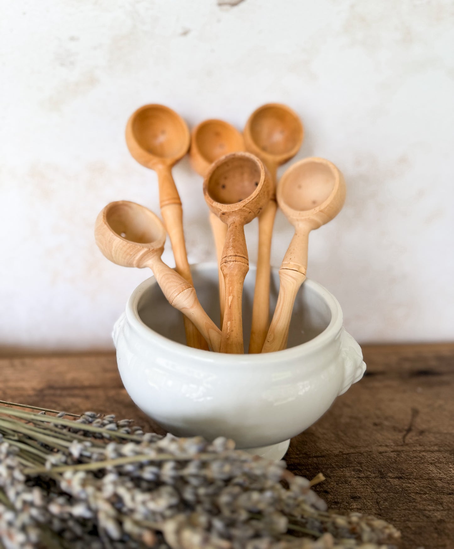French Olive Spoon 8"