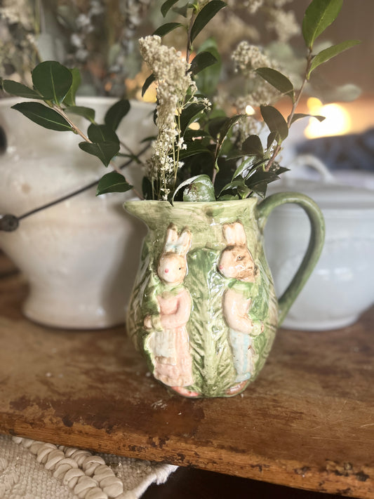 Bunny Pitcher/Vase